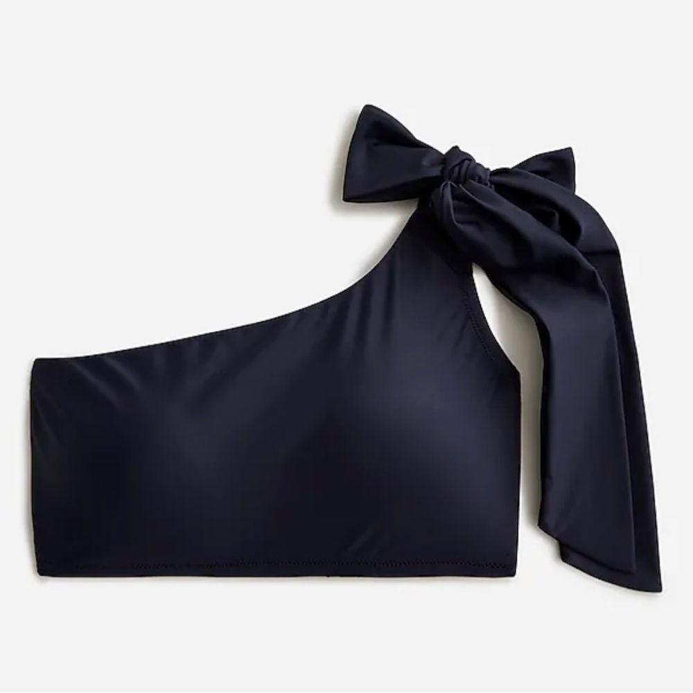 J crew one shoulder bow bikini top - NWT